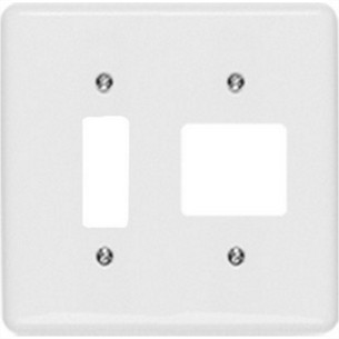 Placa Conjunto Ilumi Stylus Branco 4X4 - 1 Interruptor Vertical + 2 Horizontais