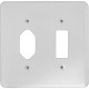 Placa Conjunto Ilumi Stylus Branco 4X4 - 1 Interruptor + 1 Tomada 249F1 Placa Conjunto Ilumi Stylus Branco 4X4 - 1 Interruptor + 1 Tomada 249F1