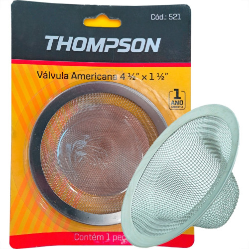 Ralinho Aco Inox Thompson Valvula Americana 4.1/2'' - Kit C/12 Pecas Ralinho Aco Inox Thompson Valvula Americana 4.1/2'' - Kit C/12 Pecas