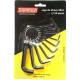 Chave Allen Jogo Thompson 1,5 A 10Mm Com 10 Pecas Chave Allen Jogo Thompson 1,5 A 10Mm Com 10 Pecas