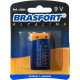 Pilha Brasfort Alcalina Bateria 9V. Cartela Com 1 Peca - 6304