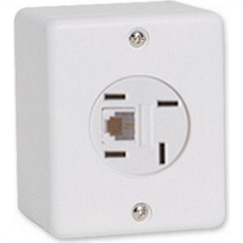 Sistema Box Ilumi 1 Tomada Telefone Modulo Branco - 6361