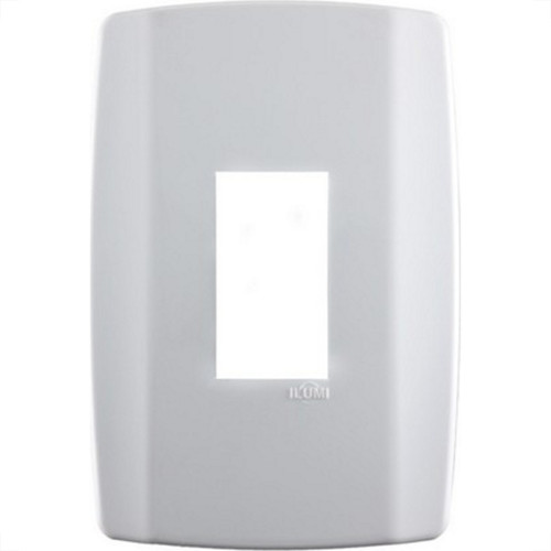 Placa Conjunto Modular Slim 4X2 - 1 Modulo Vertical Branca 8206 Placa Conjunto Modular Slim 4X2 - 1 Modulo Vertical Branca 8206