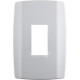 Placa Conjunto Modular Slim 4X2 - 1 Modulo Vertical Branca 8206 Placa Conjunto Modular Slim 4X2 - 1 Modulo Vertical Branca 8206