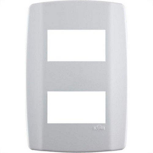 Placa Conjunto Modular Slim 4X2 - 2 Modulos Separarados Horizontais 8208 Placa Conjunto Modular Slim 4X2 - 2 Modulos Separarados Horizontais 8208