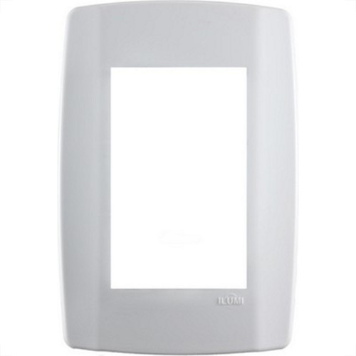 Placa Conjunto Modular Slim 4X2 - 3 Modulos Juntos Branca 8210 Placa Conjunto Modular Slim 4X2 - 3 Modulos Juntos Branca 8210