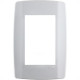 Placa Conjunto Modular Slim 4X2 - 3 Modulos Juntos Branca 8210 Placa Conjunto Modular Slim 4X2 - 3 Modulos Juntos Branca 8210
