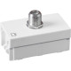 Modulo Ilumi Slim Tomada Conector Para Fio Coaxial Branco - 8163 Modulo Ilumi Slim Tomada Conector Para Fio Coaxial Branco - 8163
