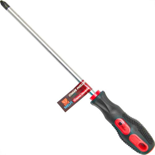 Chave Phillips Melfi Emborrachada Com Ima B - 1/8'' X4'' - Kit C/12 Pecas Chave Phillips Melfi Emborrachada Com Ima B - 1/8'' X4'' - Kit C/12 Pecas