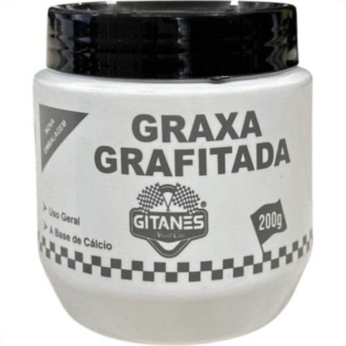 Graxa Gitanes Calcio Grafitada Pote 200G. Graxa Gitanes Calcio Grafitada Pote 200G.