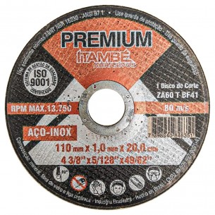 Disco Aco Inox Itambe 110Mmx1,0Mmx20Mm Premium / Makita . / Kit C/ 25 Peca