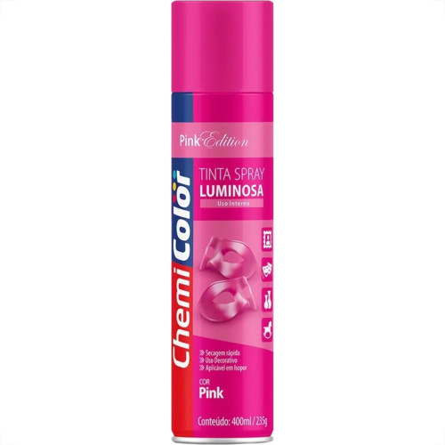 Spray Chemicolor Luminoso Pink 400Ml/235G. Spray Chemicolor Luminoso Pink 400Ml/235G.