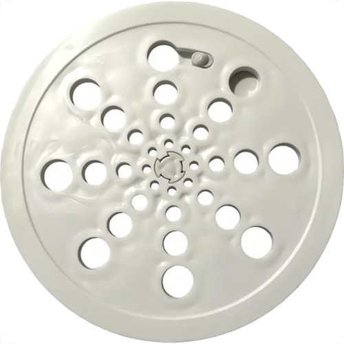 Grelha Plastica Redonda Branca Overtime 10X10Cm Com Fecho Grelha Plastica Redonda Branca Overtime 10X10Cm Com Fecho