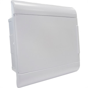 Centrinho Steck Pvc Embutir Branco Para 8 Disjuntores Din Sem Barramento