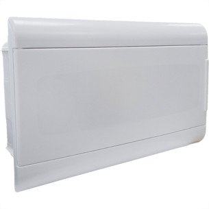 Centrinho Steck Pvc Embutir Branco Para 16 Disjuntores Din Sem Barramento