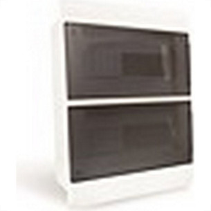 Centrinho Steck Pvc Embutir Fume Para 24 Disjuntores Din Sem Barramento