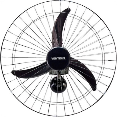 Ventilador Parede Ventisol 60Cm. 200W. Preto Bivolt Ventilador Parede Ventisol 60Cm. 200W. Preto Bivolt