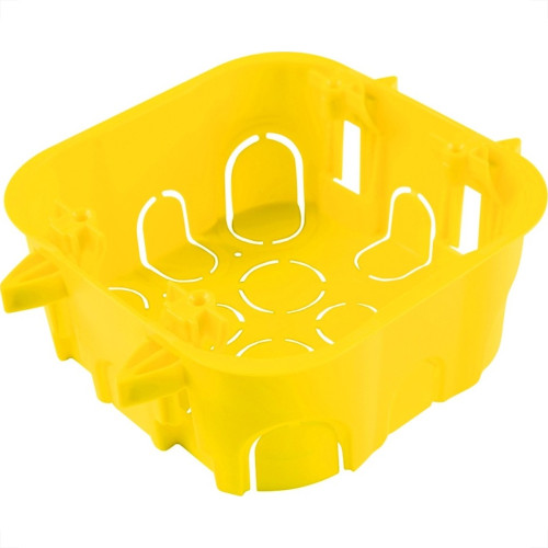 Caixinha De Luz Pvc Para Drywall Tramontina Amarela 4X4 - Kit C/10 Pecas Caixinha De Luz Pvc Para Drywall Tramontina Amarela 4X4 - Kit C/10 Pecas
