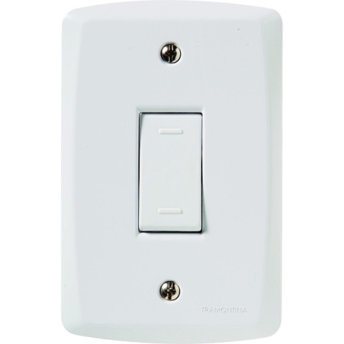 Conjunto Tramontina Com Placa Lux2 1 Simples 57145/001 Conjunto Tramontina Com Placa Lux2 1 Simples 57145/001