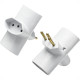 Pino 3 Saidas Flp 2 Polos+Terra 10A. Branco - Kit C/10 Pecas Pino 3 Saidas Flp 2 Polos+Terra 10A. Branco - Kit C/10 Pecas