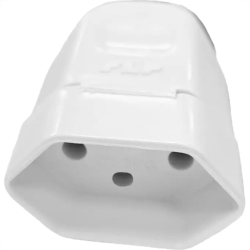 Pino Femea Flp 2 Polos+Terra 20A. Branco - Kit C/10 Pecas Pino Femea Flp 2 Polos+Terra 20A. Branco - Kit C/10 Pecas