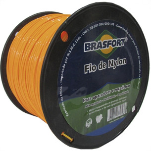 Fio De Nylon Para Aparador De Grama Brasfort 3,0Mm Com 1Kg - 7542