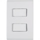Conjunto Tramontina Com Placa Liz Branca 2 Simples - 57170/040 Conjunto Tramontina Com Placa Liz Branca 2 Simples - 57170/040