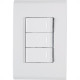 Conjunto Tramontina Com Placa Liz Branca 3 Simples - 57170/070 Conjunto Tramontina Com Placa Liz Branca 3 Simples - 57170/070