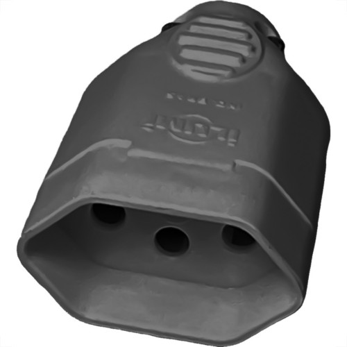 Pino Femea Ilumi 2 Polos+Terra 10A. Preto Prensa Cabo - 1432Pct - Kit C/10 Pecas Pino Femea Ilumi 2 Polos+Terra 10A. Preto Prensa Cabo - 1432Pct - Kit C/10 Pecas