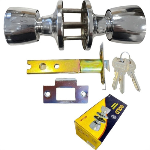 Fechadura Gold Divisoria Tubular Cromada - Sft 050001 Fechadura Gold Divisoria Tubular Cromada - Sft 050001