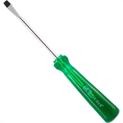 Chave Fenda Eda Cromo Vanadio Verde Com Ima 1/4'' X 4'' - 9Ts - Kit C/12 Pecas Chave Fenda Eda Cromo Vanadio Verde Com Ima 1/4'' X 4'' - 9Ts - Kit C/12 Pecas