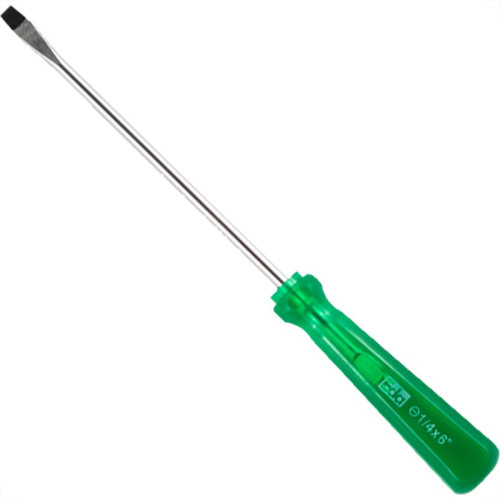 Chave Fenda Eda Cromo Vanadio Verde Com Ima 1/4'' X 6'' - 9Tu - Kit C/12 Pecas Chave Fenda Eda Cromo Vanadio Verde Com Ima 1/4'' X 6'' - 9Tu - Kit C/12 Pecas