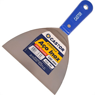 Espatula Castor Aco Inox Cabo Plastico Reforcado Azul 120Mm- 794