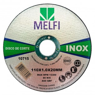 Disco Aco Inox Melfi 110Mmx1,0Mmx20Mm - 10715