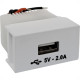 Modulo Ilumi Slim Tomada ''Usb'' Branco 8191 Modulo Ilumi Slim Tomada ''Usb'' Branco 8191