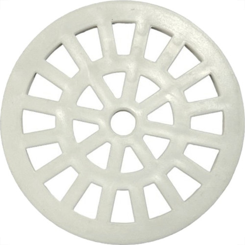 Grelha Plastica Redonda Branca Herc 10X10Cm - 2293 - Kit C/6 Pecas Grelha Plastica Redonda Branca Herc 10X10Cm - 2293 - Kit C/6 Pecas
