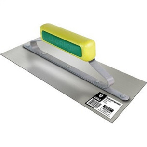 Desempenadeira Aco Inox Galo 306 Cabo Fechado 12 X29Cm Verde/Amarela