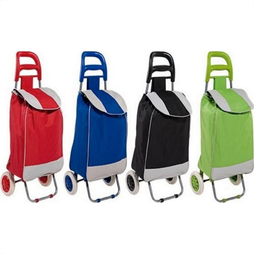 Carrinho De Bagagem Com Bolsa De Lona Color Carrinho De Bagagem Com Bolsa De Lona Color