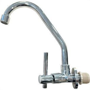 Torneira Bica Movel Pia Parede Metal Bognar 1168 - C-64 - 1/4 Volta