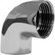 Joelho Latao Cromado Metais Rei 90º 3/4X1/2'' Joelho Latao Cromado Metais Rei 90º 3/4X1/2''