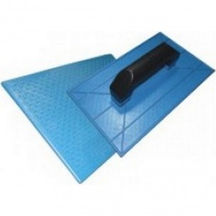 Desempenadeira Pvc Emave Azul Corrugada 22 X34Cm . / Kit C/ 6 Peca