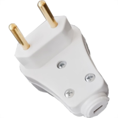 Pino Prensa Cabo Flp 2 Polos 20A. Branco - Kit C/10 Pecas