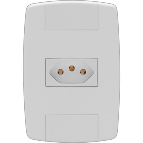 Conjunto Ilumi Lev Modular Com Placa 1 Tomada 2P+T. 10A. - 87140 Conjunto Ilumi Lev Modular Com Placa 1 Tomada 2P+T. 10A. - 87140