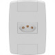 Conjunto Ilumi Lev Modular Com Placa 1 Tomada 2P+T. 10A. - 87140 Conjunto Ilumi Lev Modular Com Placa 1 Tomada 2P+T. 10A. - 87140