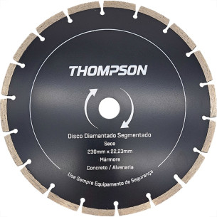 Disco Diamantado Thompson Segmentado Seco 230Mm X 22,23Mm - 9'' - 1376