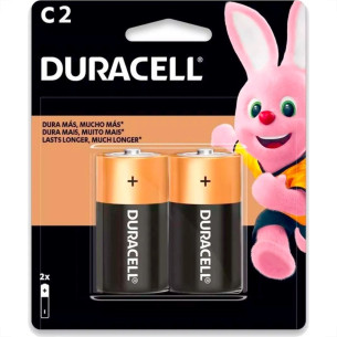 Pilha Duracell Alcalina Media C Cartela Com 2 Pecas