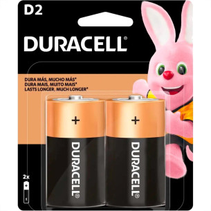 Pilha Duracell Alcalina.Grande D Cartela Com 2 Pecas