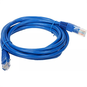 Cabo De Rede/Informatica Interned Azul 5M Com Conector Rj45