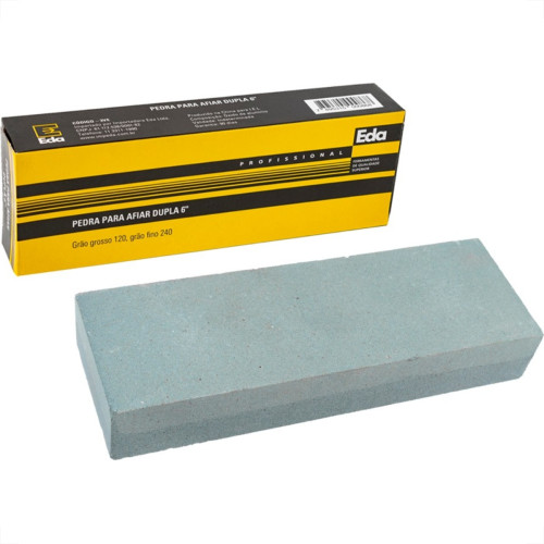 Pedra Afiar Retangular Eda Dupla Face 6'' - 3Ve Pedra Afiar Retangular Eda Dupla Face 6'' - 3Ve