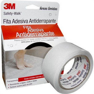 Fita Antiderrapante 3M Areas Umidas Transparente 50Mmx 5M